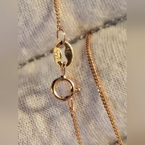 Classic Rose Gold SOLID 925 Sterling Silver Curb Chain Necklace Jewelry Italy
